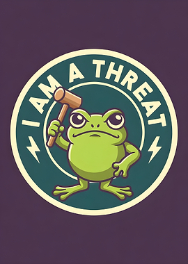 Frog Holding a Mallet