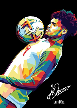 Luis Diaz Pop Art Portrait