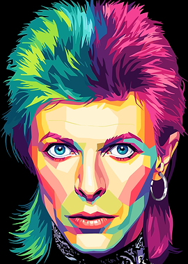 David Bowie Pop Art Portrait