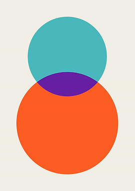 Abstract Overlapping Circles