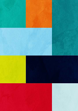Abstract Geometric Color Blocks