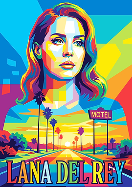 Lana Del Rey Pop Art Portrait