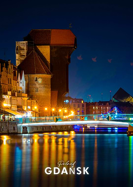 Gdansk Crane at Night