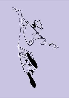 Dynamic Sketch of a Dancer