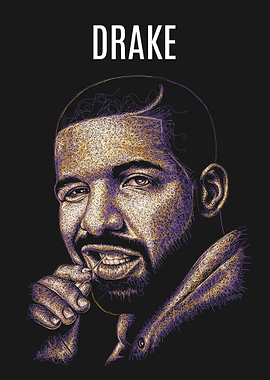 Drake Portrait with Text