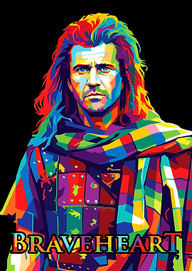 Braveheart Pop Art Portrait