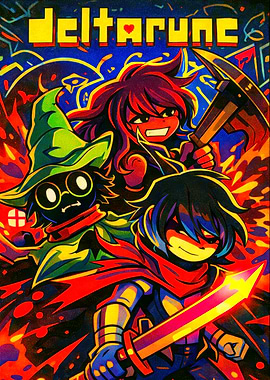 Deltarune Characters with Weapons