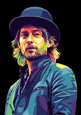 Thom Yorke Radiohead Pop Art Portrait