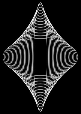 Geometric White Lines on Black Background