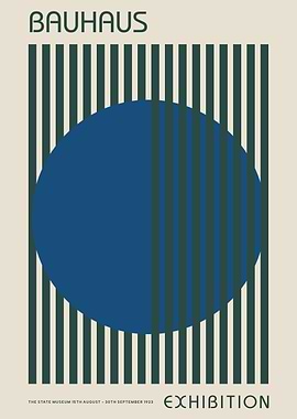 Bauhaus Exhibition Poster Inverse