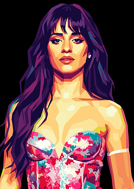 Camila Cabello Pop Art Portrait