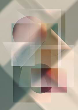 Abstract Geometric Composition with Soft Lighting