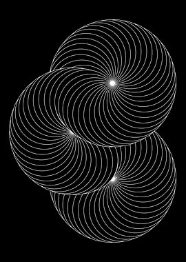 Abstract Swirling Geometric Pattern
