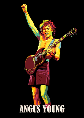 Angus Young Pop Art