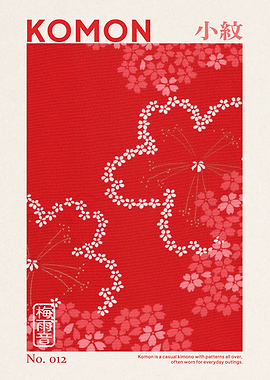 Traditional Japanese Kimono Sakura Pattern Skan