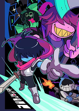 Deltarune Characters in Action