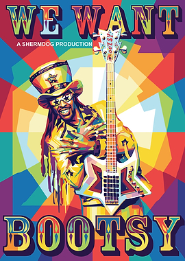 Bootsy Collins Pop Art Poster