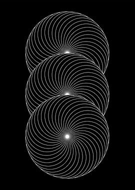 Abstract Swirling Circles