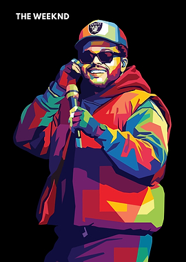 The Weeknd Pop Art Portrait