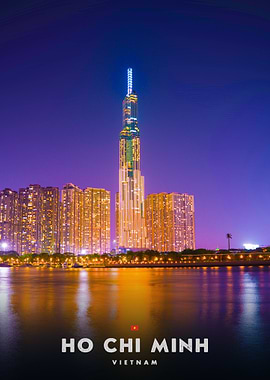 Ho Chi Minh City Skyline at Night