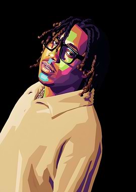 Don Toliver Colorful Portrait