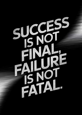 Inspirational Quote on Black Background