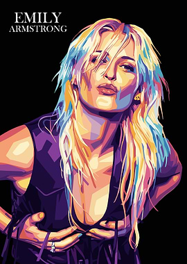 Emily Armstrong Pop Art Portrait