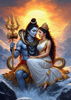 Lord Shiva and Goddess Parvati