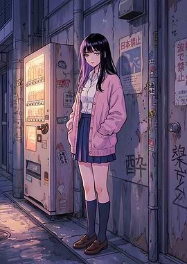 Urban Anime Girl Vending Machine