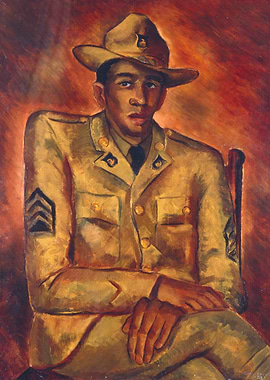 Portrait of a Soldier in Uniform