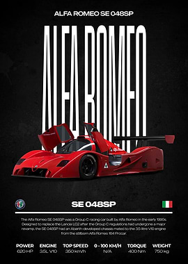 Alfa Romeo SE 048SP Racing Car