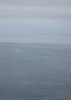 Calm Ocean and Cloudy Sky