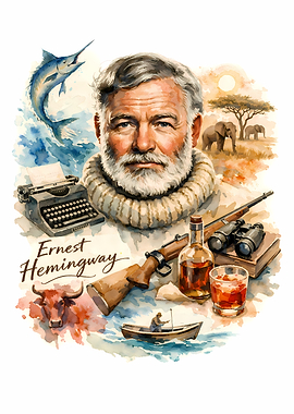 Ernest Hemingway Portrait
