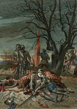 Knights in Armor After Battle