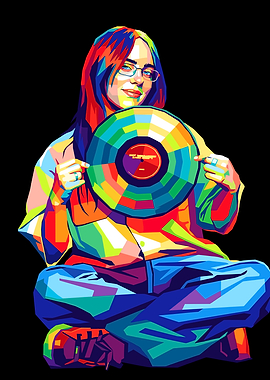 Billie Eilish Pop Art Portrait
