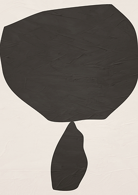 Abstract Black and Beige Shapes