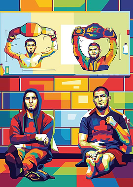 Khabib Nurmagomedov Pop Art