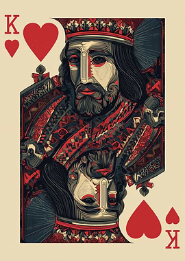King of Hearts Playing Card