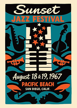 Sunset Jazz Festival Poster