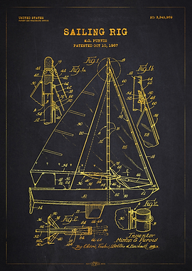 1967 Sailing Rig Patent Gold