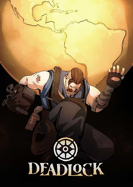 Deadlock Game Art with Atlas Figure