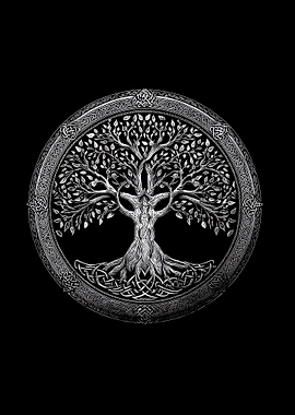 Celtic Tree of Life Emblem