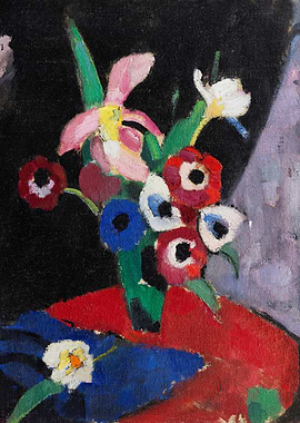 Vibrant Floral Still Life Painting