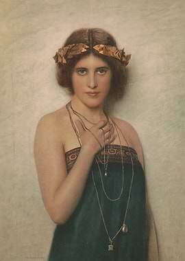 Portrait of a Woman with Laurel Wreath