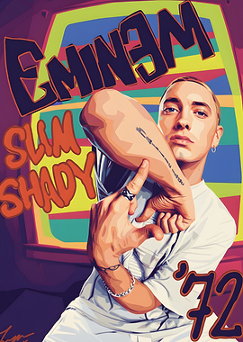 Eminem Slim Shady '72 Portrait