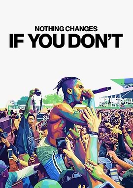 Rapper Performing Live to a Crowd