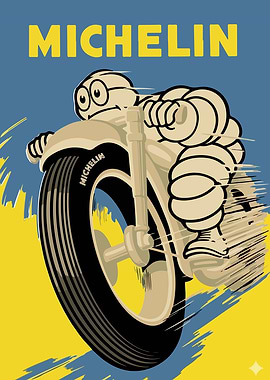 Michelin Man on a Motorcycle