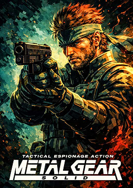 Metal Gear Solid Tactical Espionage Action Poster