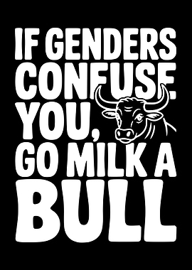 Go Milk a Bull Funny Text Art
