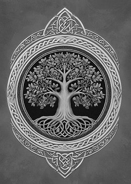 Celtic Tree of Life Emblem